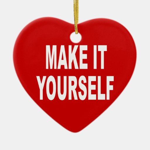 diy make it yourself heart christmas ornaments zazzle diy make it yourself heart christmas ornaments zazzle