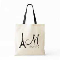 DIY Monogram Eiffel tower design Bag
