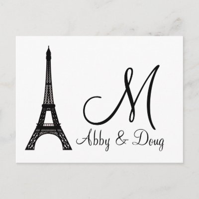 Template for Paris themed weddings events