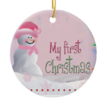 DIY  My First Christmas Custom Photo Ornament ornaments