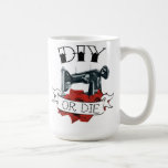 DIY or Die Sewing Machine Mug
