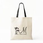 DIY Palm Tree Destination Logo Tote Bag