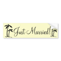 DIY Palm Tree Destination Logo Bumper Stickers