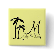 DIY Palm Tree Destination Logo Button
