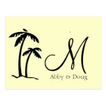 DIY Palm Tree Destination Logo Postcards