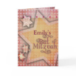 DIY Polka Dot Colorful Bat Mitzvah design Greeting Card