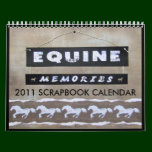 DIY "SCRAPBOOK" 2011 HORSE CALENDAR calendars
