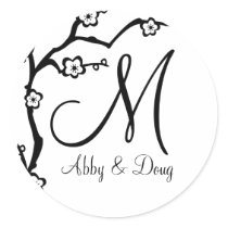 DIY Simple Cherry Blossom Branch Stickers