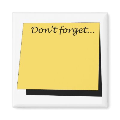 DIY  - "Sticky" Don't Forget Magnet by omugosh