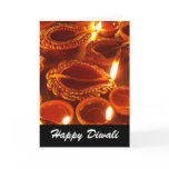 diya diwali candles greeting card