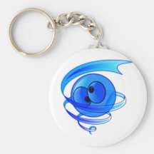 Dizzy Air Wind Cartoon Smiley Face Keychain