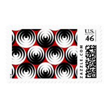 Dizzy circles postage stamps
