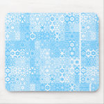 Dizzy Delights Pattern_Blue mousepad mousepad