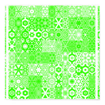 Dizzy Delights Pattern_Electric Green Poster Print