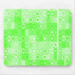 Dizzy Delights Pattern_Green mousepad mousepad