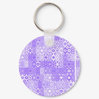 Dizzy Delights Pattern_Purple keychain keychain