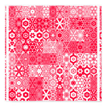 Dizzy Delights Pattern_Red Poster Print