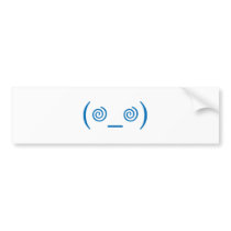 Dizzy in Dark Blue Bumper Sticker