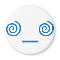 Dizzy in Dark Blue Refrigerator Magnets