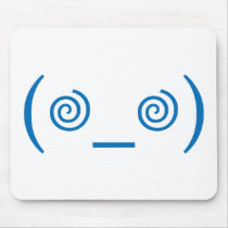 Dizzy in Dark Blue Mouse Pad