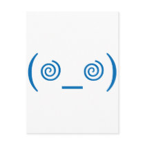 Dizzy in Dark Blue Postcard