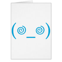 Dizzy in Light Blue Greeting Card