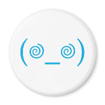 Dizzy in Light Blue Fridge Magnet