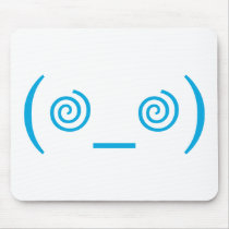 Dizzy in Light Blue Mouse Pad