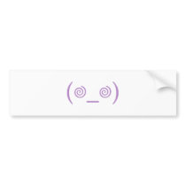 Dizzy in Purple Bumper Sticker