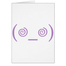 Dizzy in Purple Greeting Card