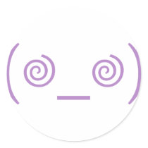 Dizzy in Purple Sticker