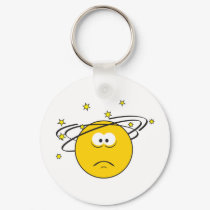 Dizzy Smiley Face keychains
