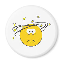 Dizzy Smiley Face magnets by doonidesigns Dizzy Smiley Face magnets