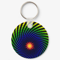 Dizzy Sun Rainbow Keychain
