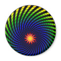 Dizzy Sun Rainbow Magnet by Jaenne Dizzy Sun Rainbow Magnet
