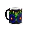 Dizzy Sun Rainbow Mug by Jaenne Dizzy Sun Rainbow Mug
