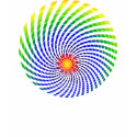 Dizzy Sun Rainbow One Sided Shirt by Jaenne Dizzy Sun Rainbow One Sided Shirt