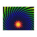Dizzy Sun Rainbow Postcard