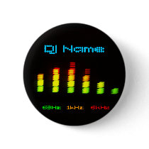 Dj Add your name Custom Equalizer Bar EQ Pin