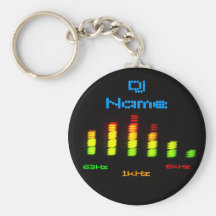 Dj Add Your Name Personal Equalizer Bar EQ Key Chain