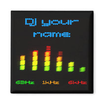 Dj Add your name Personal Equalizer Bar Magnet