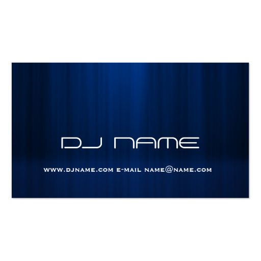 DJ_blue_head Business Card (back side)
