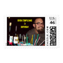 DJ Buon Compleano 21st Birthday 2009 Postage