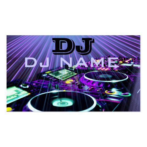 dj business card (front side)