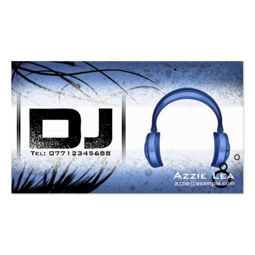 DJ Business Card - customizable (front side)
