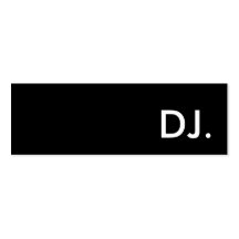 dj. business card template