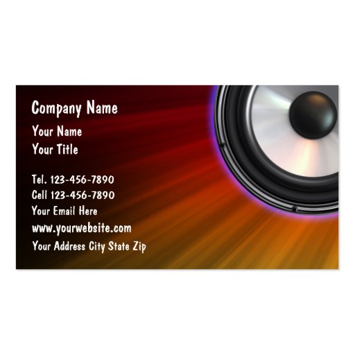 DJ Business Cards