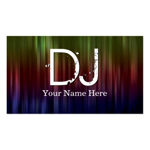 DJ Business Cards (front side)
