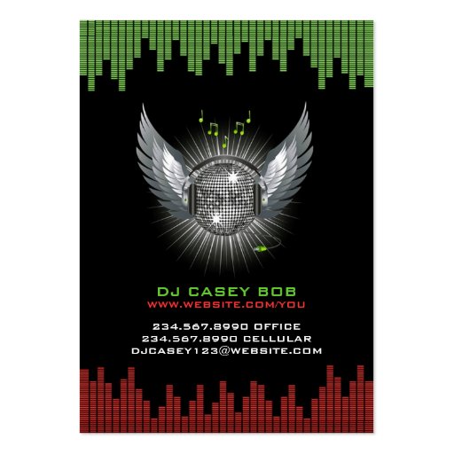 DJ Chubby Business Card (front side)