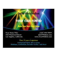 DJ / Club Postcard